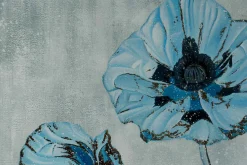 Öl Gemälde 'Poppy Blues' | Handgemaltes Unikat