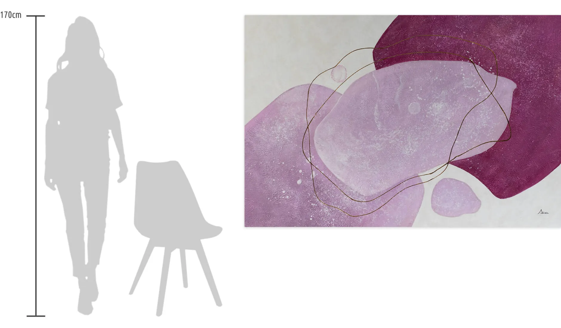 Öl Gemälde 'Purple Connection' | Handgemaltes Unikat
