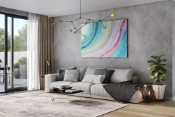 Öl Gemälde 'Rainbow Universe' | Handgemaltes Unikat