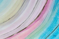 Öl Gemälde 'Rainbow Universe' | Handgemaltes Unikat