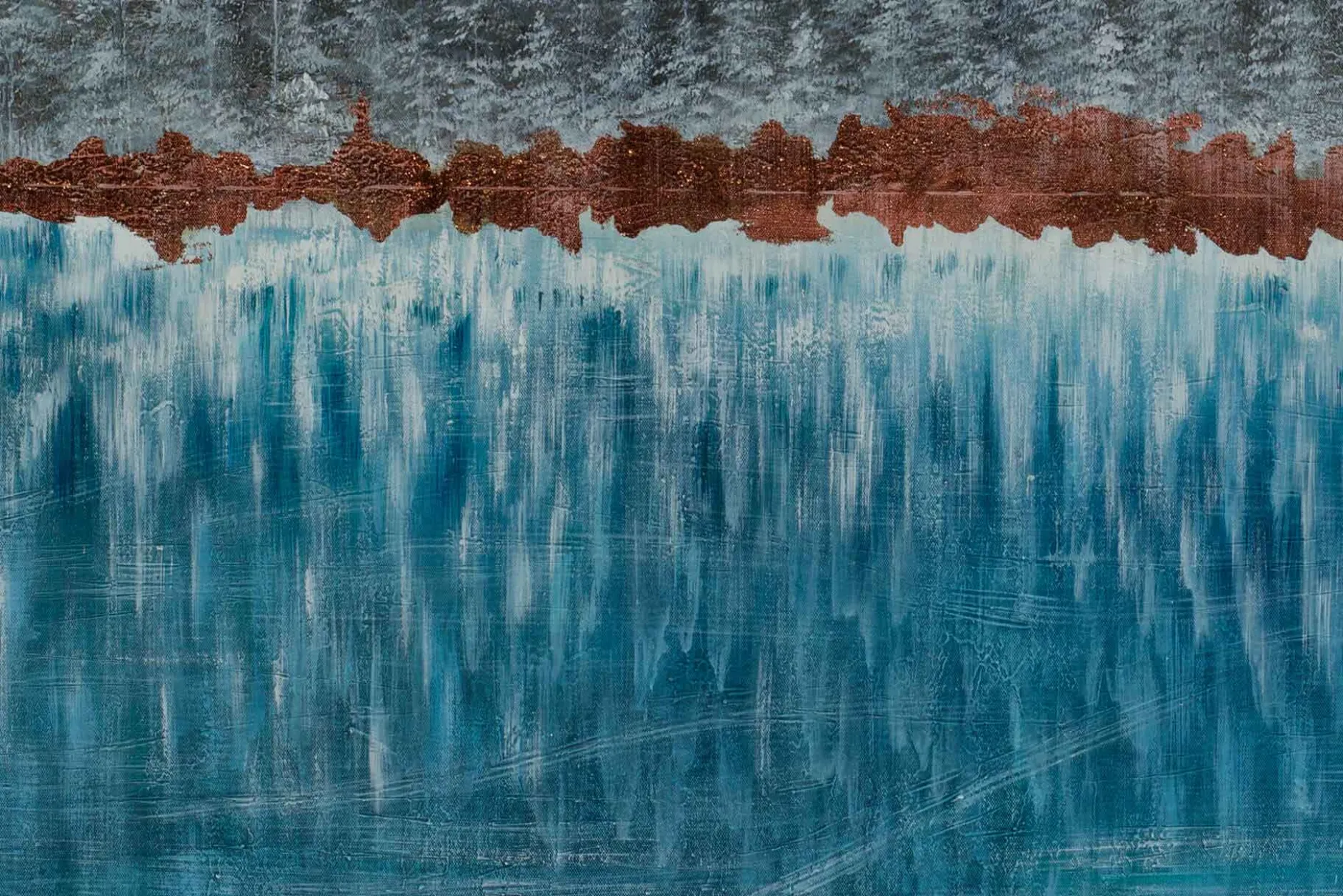Öl Gemälde 'Reflection in the Lake' | Handgemaltes Unikat