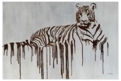 Öl Gemälde 'Royal Tiger' | Handgemaltes Unikat