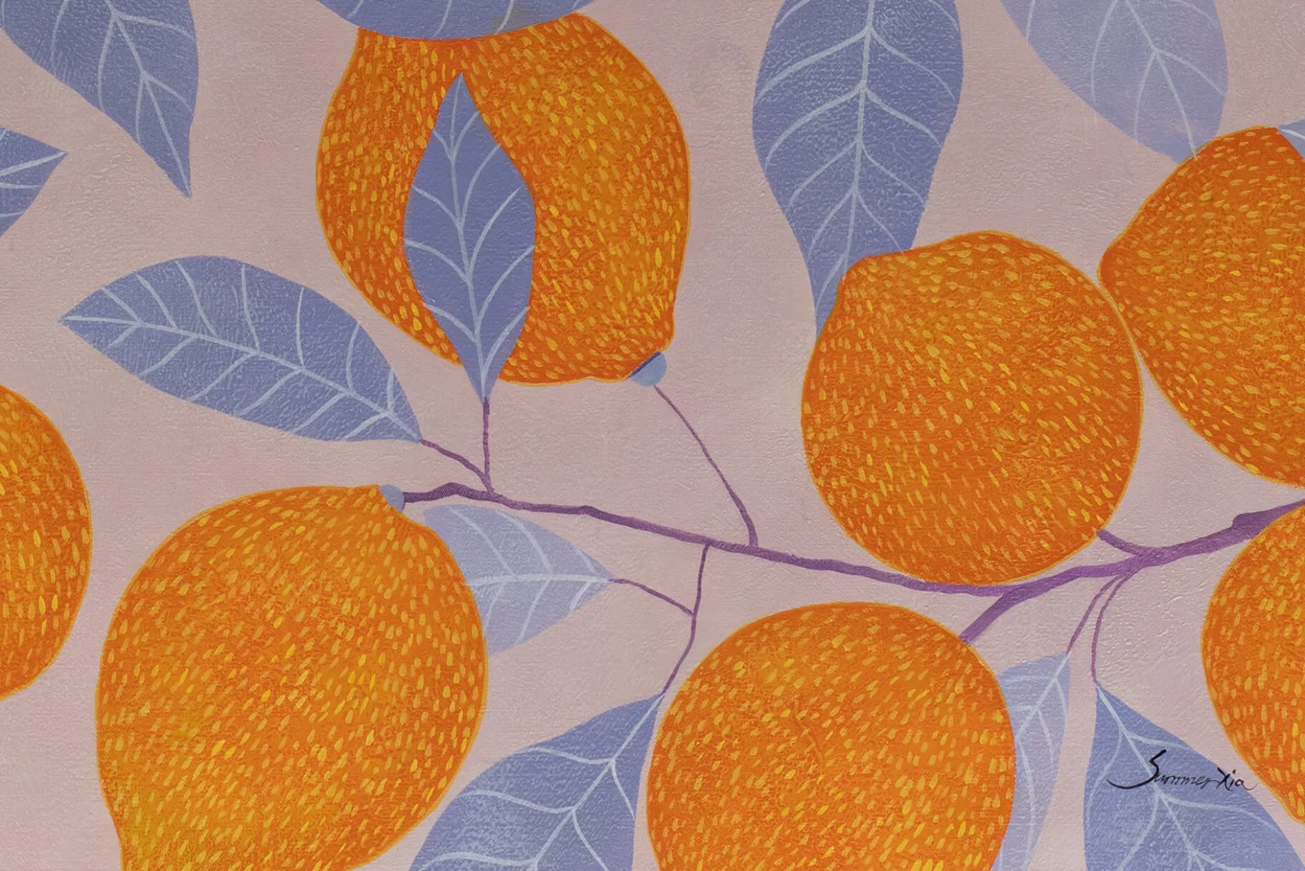 Öl Gemälde 'Sacred Fruit' | Handgemaltes Unikat