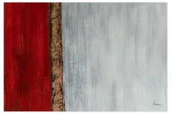 Öl Gemälde 'Scarlet Contrast' | Handgemaltes Unikat