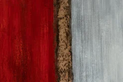 Öl Gemälde 'Scarlet Contrast' | Handgemaltes Unikat