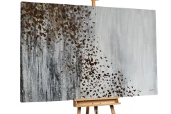 Öl Gemälde 'Silver and gold' | Handgemaltes Unikat