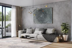 Öl Gemälde 'Silver Dimension' | Handgemaltes Unikat