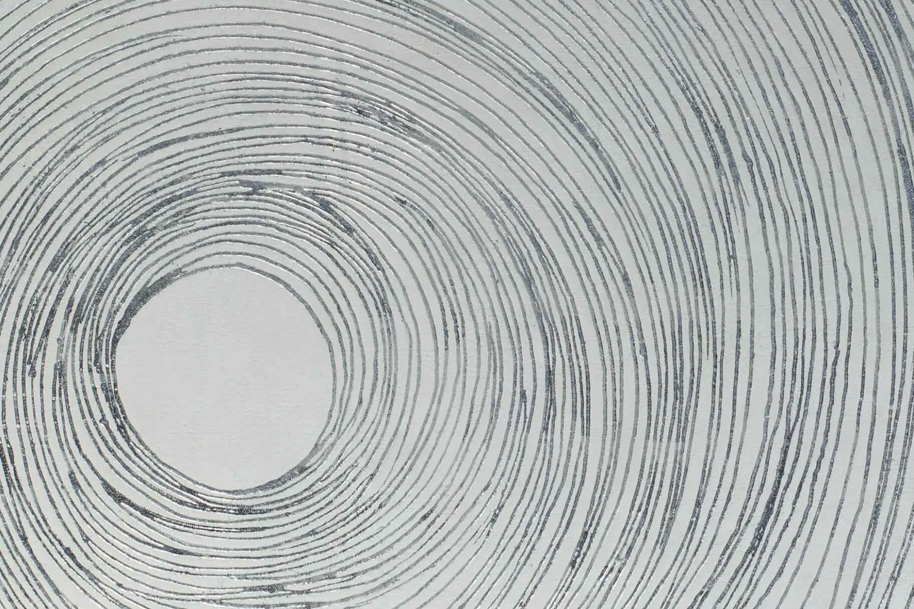 Öl Gemälde 'Silver Infinity' | Handgemaltes Unikat