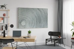 Öl Gemälde 'Silver Infinity' | Handgemaltes Unikat