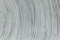 Öl Gemälde 'Silver Infinity' | Handgemaltes Unikat