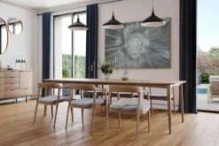 Öl Gemälde 'Silver Sun' | Handgemaltes Unikat
