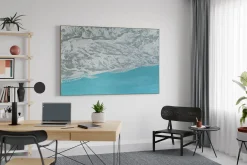 Öl Gemälde 'Snow and Sky' | Handgemaltes Unikat