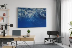 Öl Gemälde 'Snow Covered Mountains' | Handgemaltes Unikat