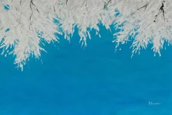 Öl Gemälde 'Snowy Branches' | Handgemaltes Unikat