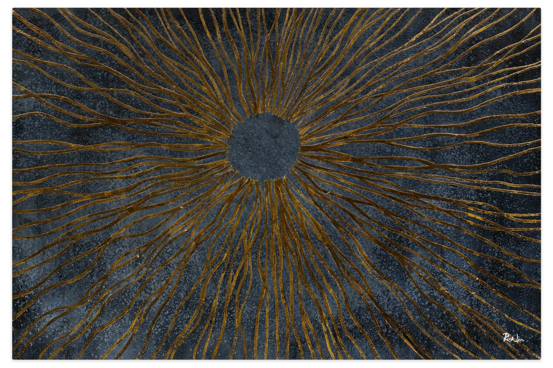 Öl Gemälde 'Solar Plexus' | Handgemaltes Unikat