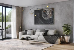 Öl Gemälde 'Spiral Galaxy' | Handgemaltes Unikat