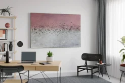 Öl Gemälde 'Strawberry Quartz' | Handgemaltes Unikat