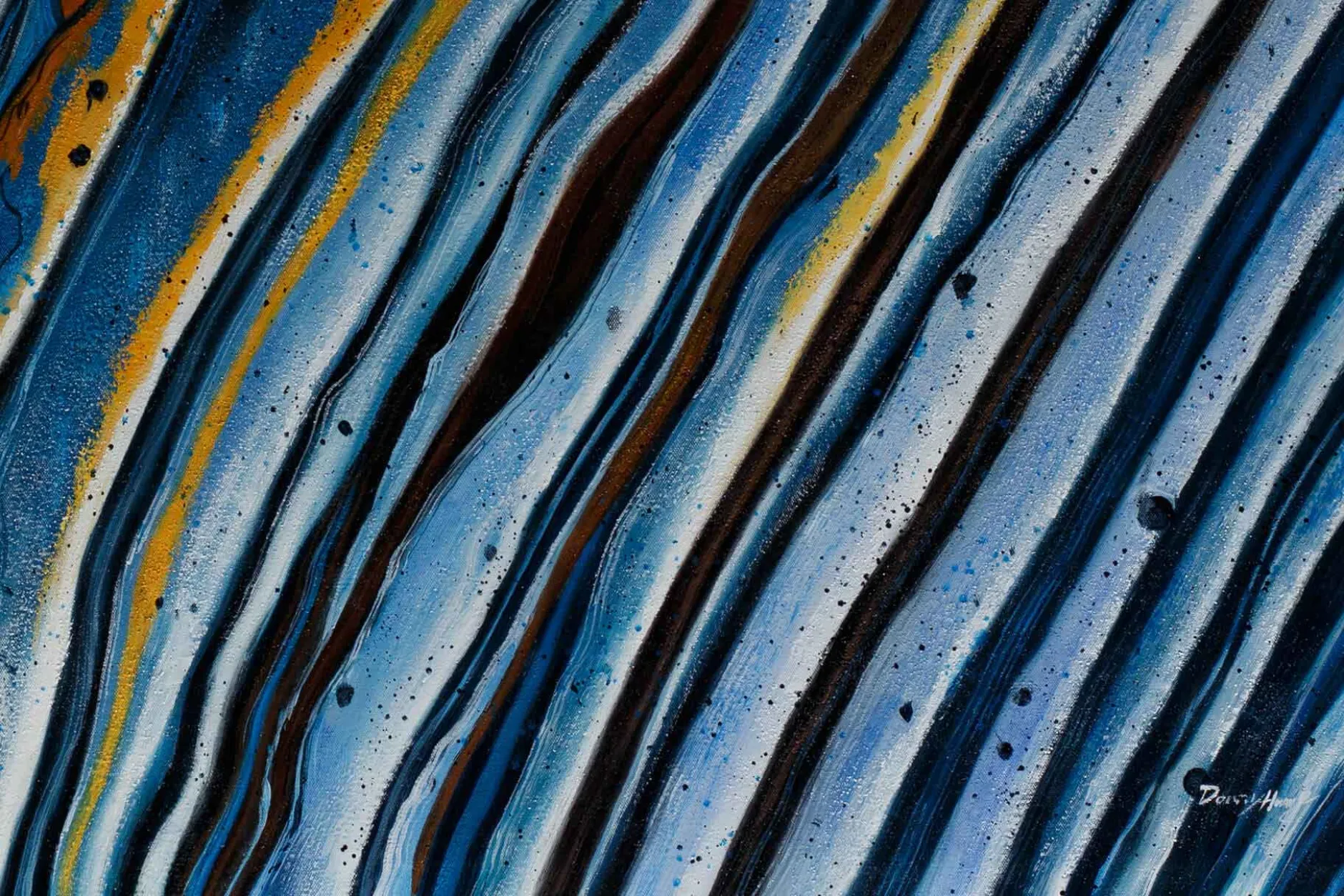 Öl Gemälde 'Sunkissed Ocean' | Handgemaltes Unikat