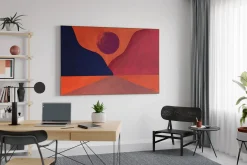 Öl Gemälde 'Sunset in the Mountains' | Handgemaltes Unikat