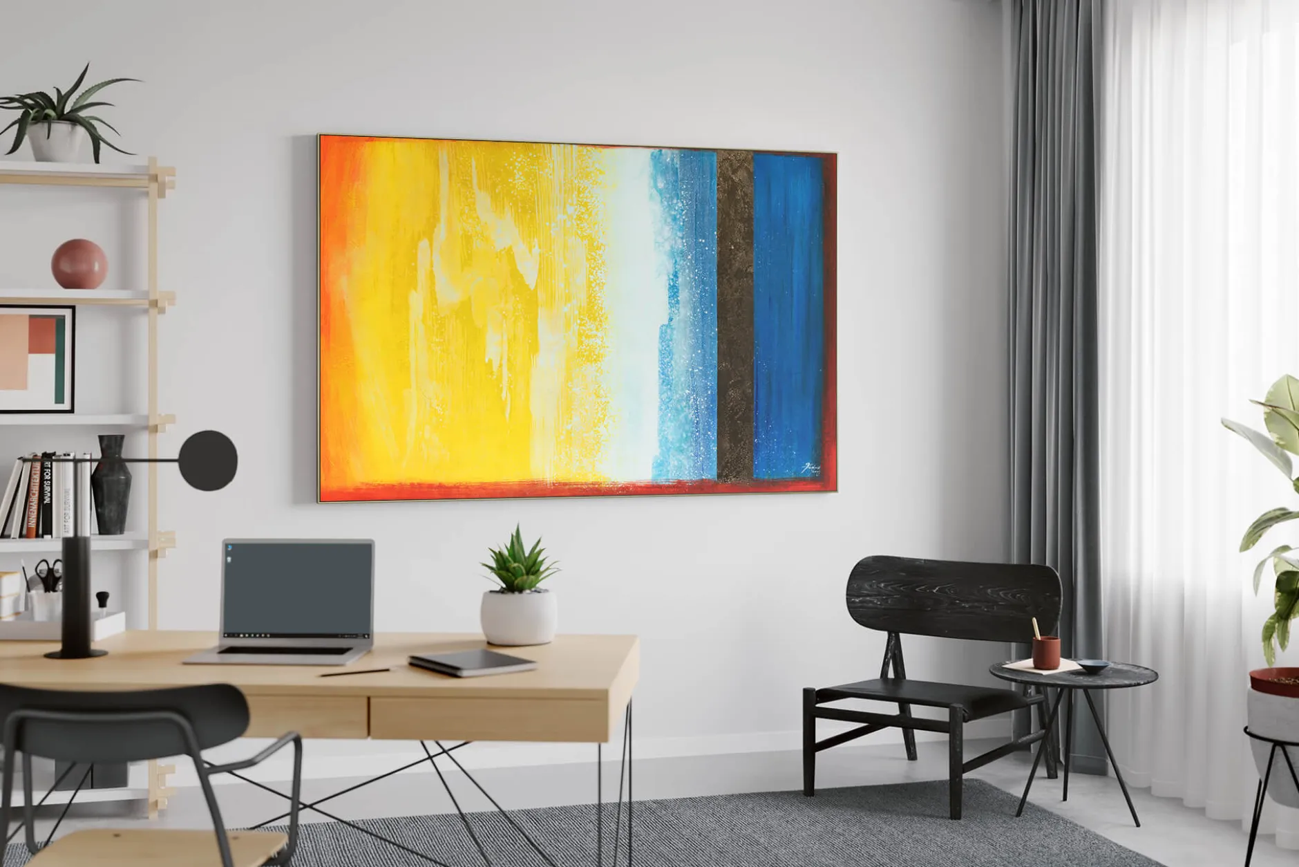 Öl Gemälde 'Sunset Panorama' | Handgemaltes Unikat