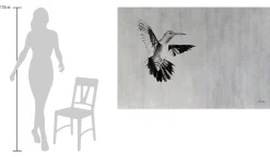 Öl Gemälde 'The Moment of a Flight' | Handgemaltes Unikat
