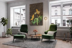 Öl Gemälde 'Tropische Papageien' | Handgemaltes Unikat