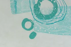 Öl Gemälde 'Turquoise Composition' | Handgemaltes Unikat