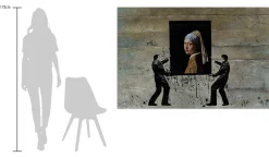 Öl Gemälde 'Vermeers Street Art' | Handgemaltes Unikat
