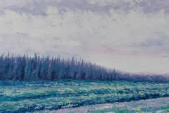 Öl Gemälde 'Violet Meadow' | Handgemaltes Unikat