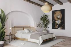 Öl Gemälde 'Warrior Lion' | Handgemaltes Unikat
