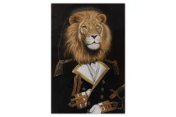 Öl Gemälde 'Warrior Lion' | Handgemaltes Unikat