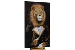 Öl Gemälde 'Warrior Lion' | Handgemaltes Unikat