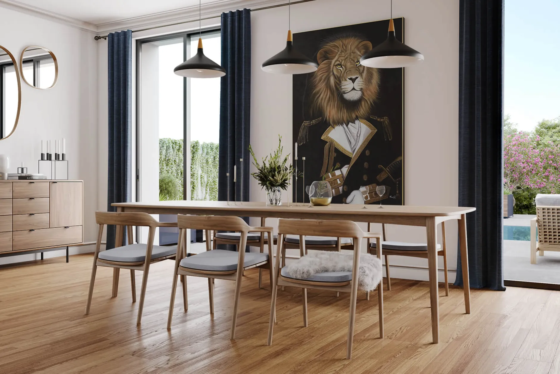 Öl Gemälde 'Warrior Lion' | Handgemaltes Unikat