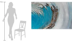 Öl Gemälde 'Wave Crest' | Handgemaltes Unikat