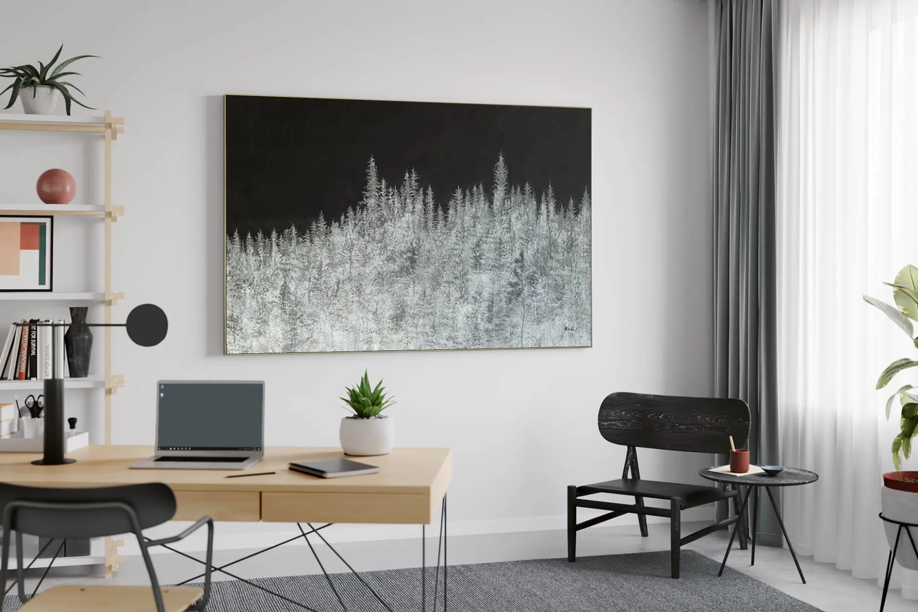 Öl Gemälde 'Winter's Mark' | Handgemaltes Unikat