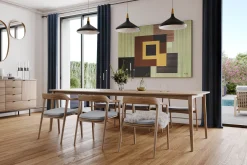 Öl Gemälde 'Wooden Cubism' | Handgemaltes Unikat