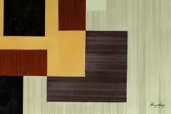 Öl Gemälde 'Wooden Cubism' | Handgemaltes Unikat