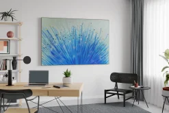 Öl Gemälde 'Zoom of Dandelion' | Handgemaltes Unikat