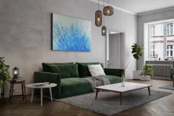 Öl Gemälde 'Zoom of Dandelion' | Handgemaltes Unikat