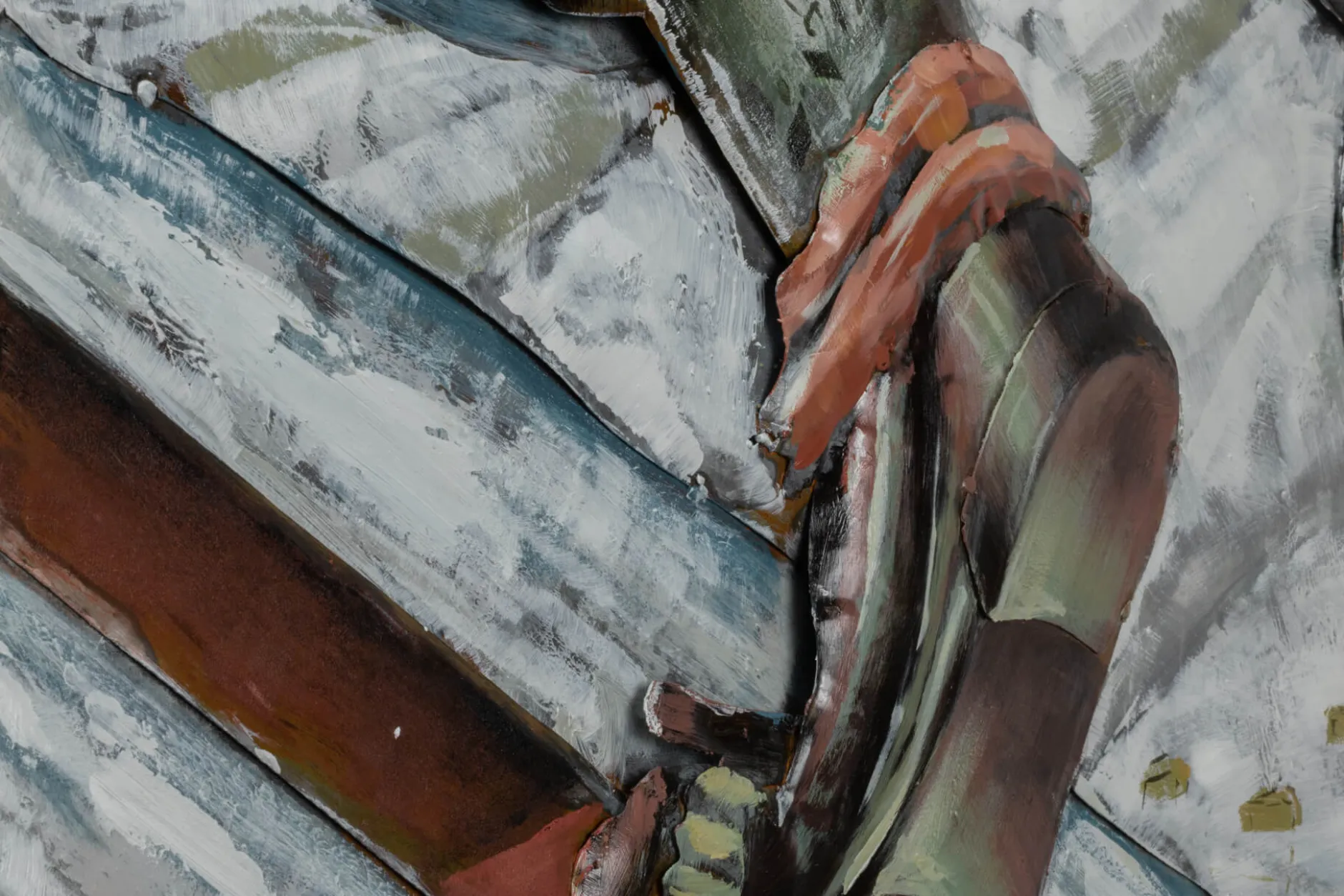 Metallbild 3D 'Alpine Rush' 60x90x5,5cm