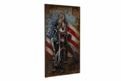 Metallbild 3D 'American Girl' 60x90x8,5cm