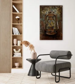 Metallbild 3D 'Back to the Old Days' 60x90x5cm