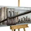 Metallbild 3D 'Brückenband' 144x44x6cm