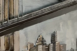 Metallbild 3D 'Brückenband' 144x44x6cm