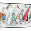 Metallbild 3D 'Bunte Gefährten' 120x60x4cm