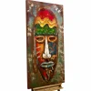 Metallbild 3D 'Bunte Maskerade' 120x60x7cm