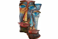 Metallbild 3D 'Bunte Zweisamkeit' 100x61x5cm