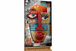 Metallbild 3D 'Colourful Joy' 60x90x6cm