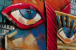 Metallbild 3D 'Colourful Joy' 60x90x6cm