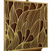 Metallbild 3D 'Das Gold der Natur' 80x80x2,5cm